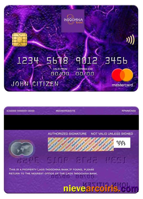 Laos Indochina Bank mastercard